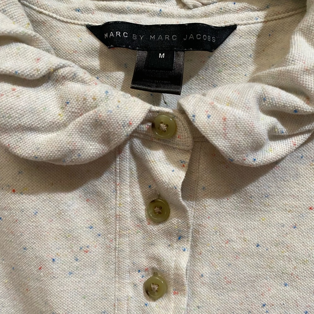 MBMJ Vintage Cream Knit Collared Shirt - Picture 9 of 10